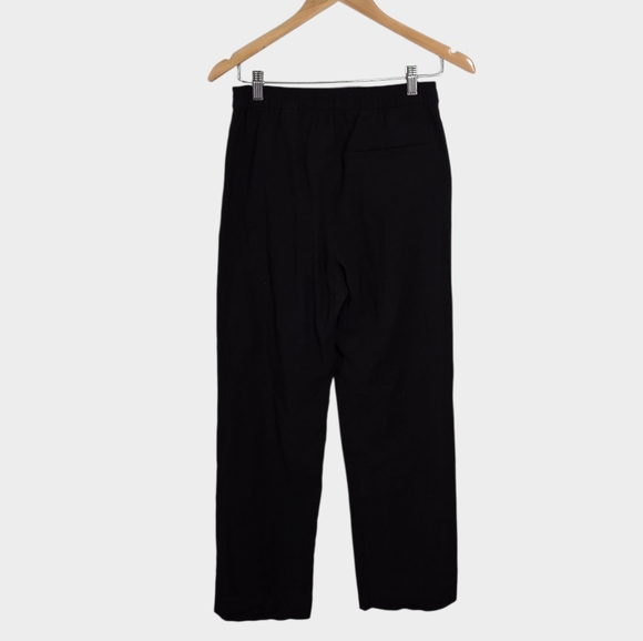 & Other Stories Elastic Waist Trousers Pants Black Size 4 - Picture 3 of 8